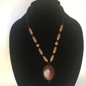 African wood beads, neckless made in mali,senegal